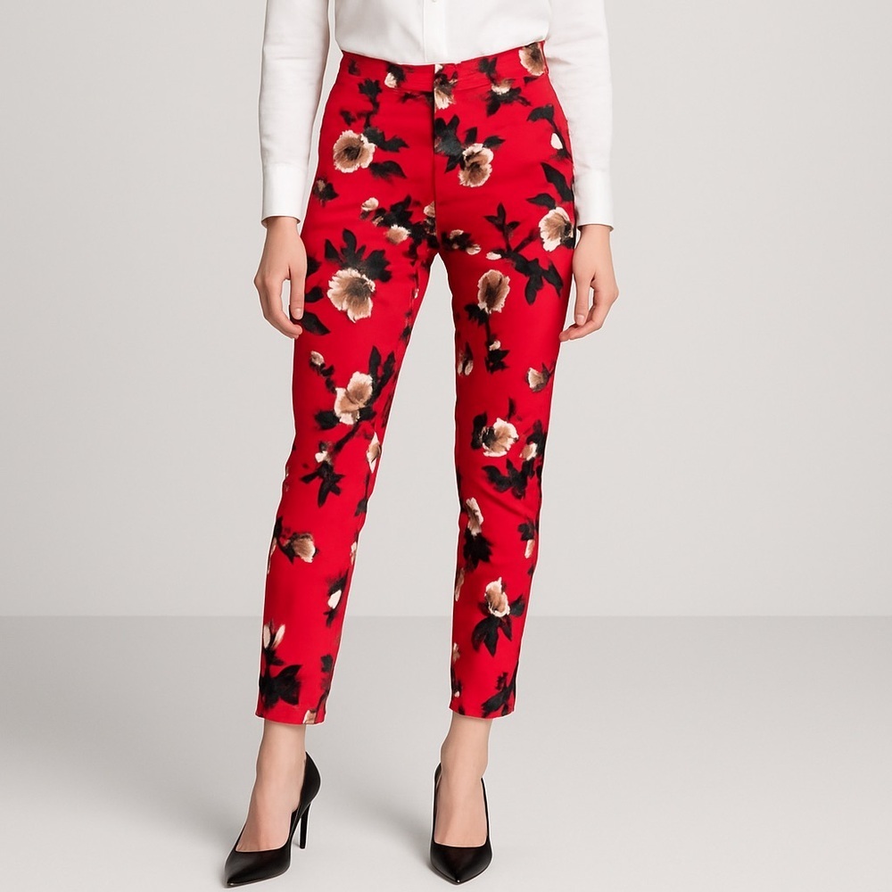 Chico's Red Pencil Midi Jeggings Casual ♥️ - Picture 3 of 15